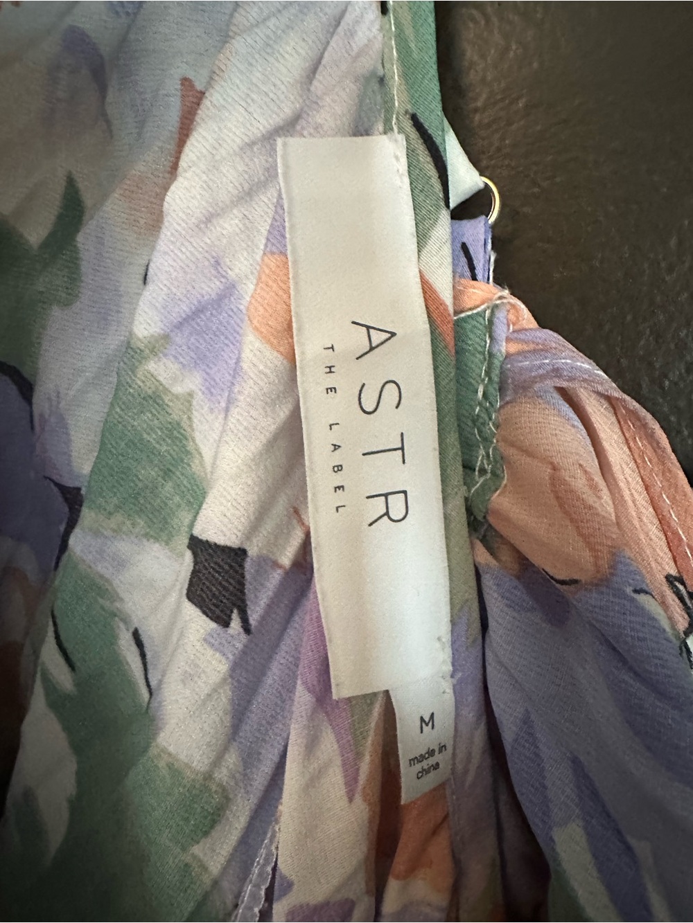 ASTR The Label Blythe Floral Plisse Pleated Midi Dress Coral Multi Size Medium - Picture 7 of 9